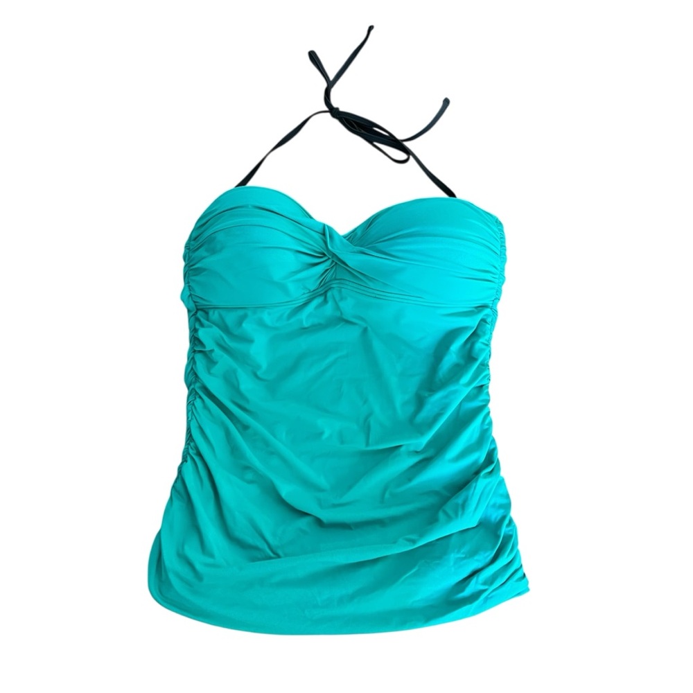 Tommy Bahama Teal Green Halter Swim Top XL